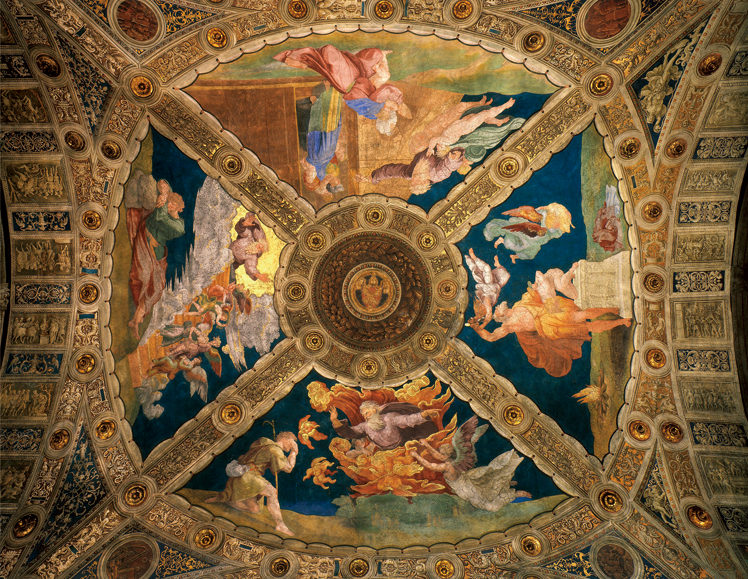   拉斐尔·桑西  Raffaello Santi——署名室天顶画 (1)